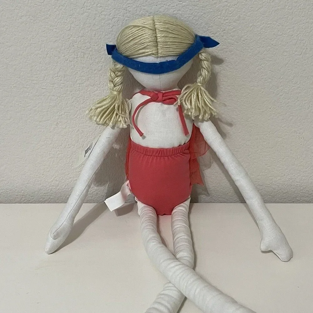 Pottery Barn Kids Designer Doll Manina Under the Sea Diver Snorkel Long Legs NWT